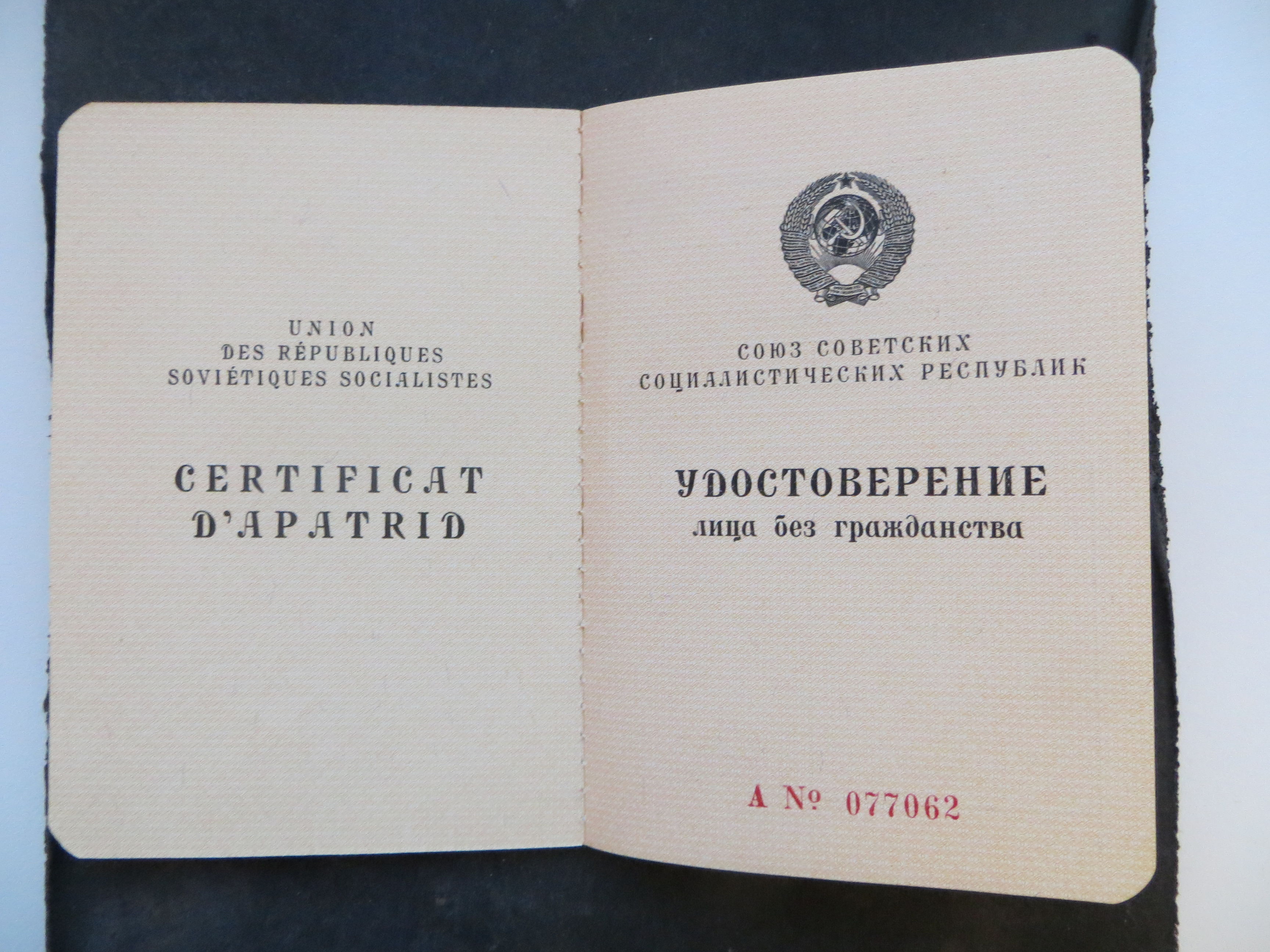 Лицо без гражданства получение